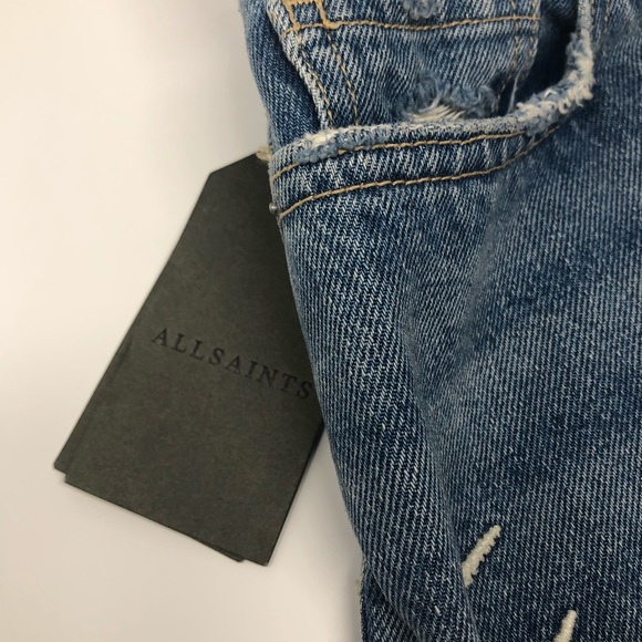 ALL SAINTS Philly Denim Skirt in Indigo Blue Size 2 - Picture 8 of 8